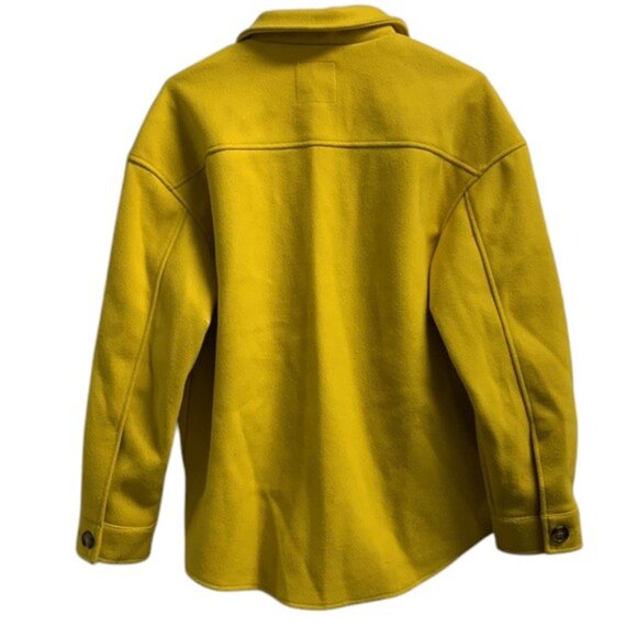 Avec Les Filles Flannel Shacket Women’s M Yellow Plaid Button Front Shirt Jacket - Picture 10 of 10